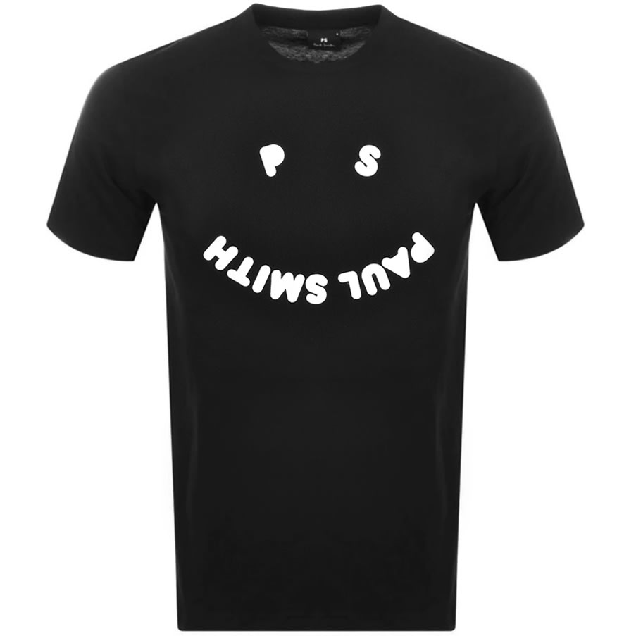 Alternative Image for ProductPS By Paul Smith Happy Smile Logo T Shirt Black1